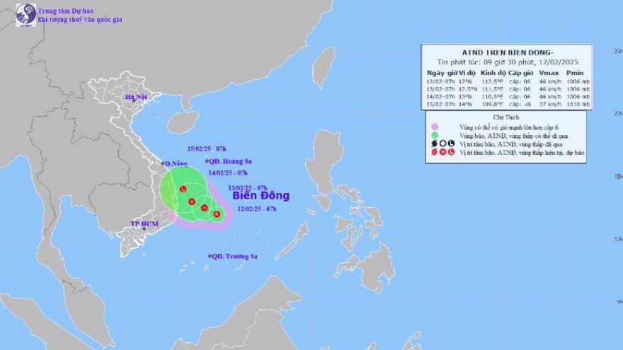 Tropical depression forms over East Sea as northern Vietnam braces for cold spell